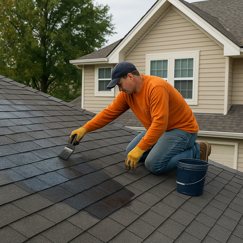 roof restoration coating application
