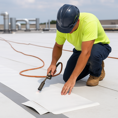 tpo roofing install